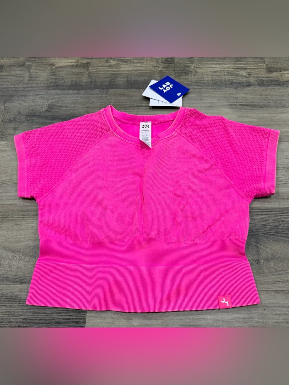 JoyLab Bright Pink Crop Top NWT